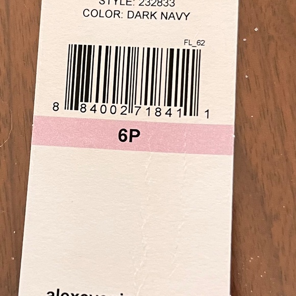 Alex Evenings Illusion Embellished 3/4 Sleeve Ruched A-Line Gown in Dark Navy - Picture 9 of 9